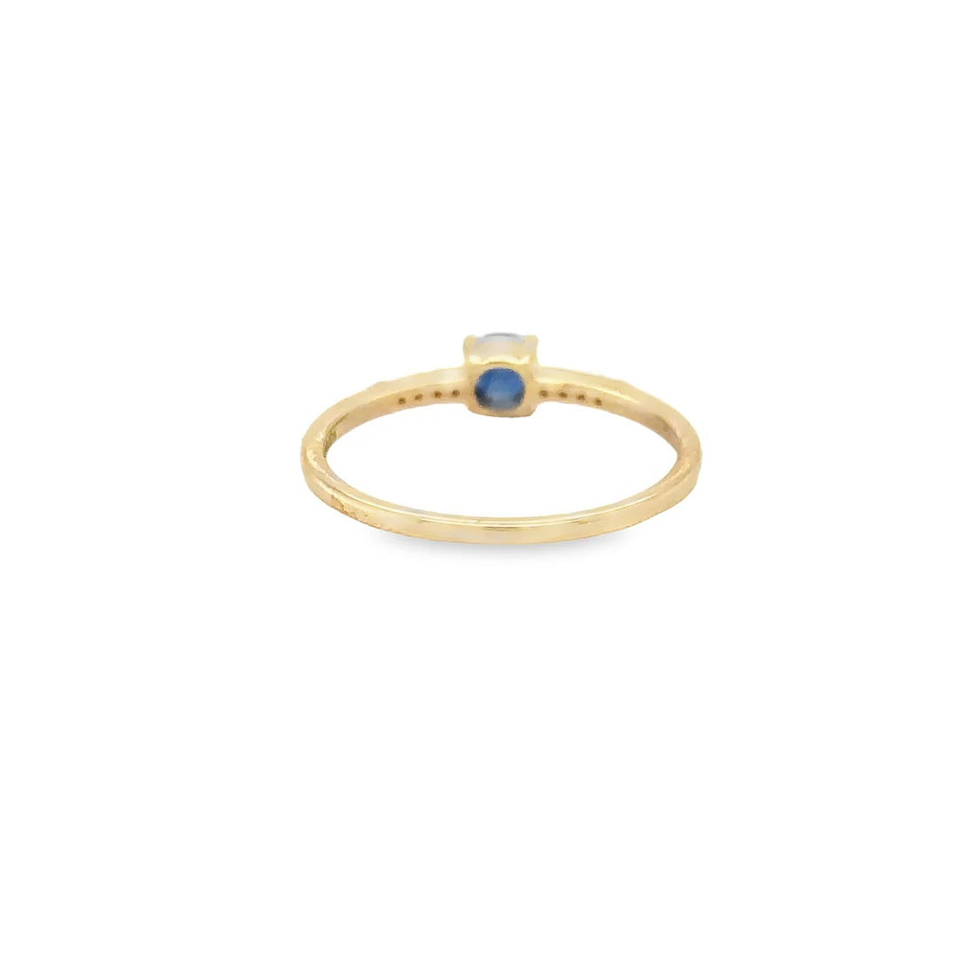 .35ct SAPPHIRE .05 DIA RING-14kt YG - Kingfisher Road - Online Boutique