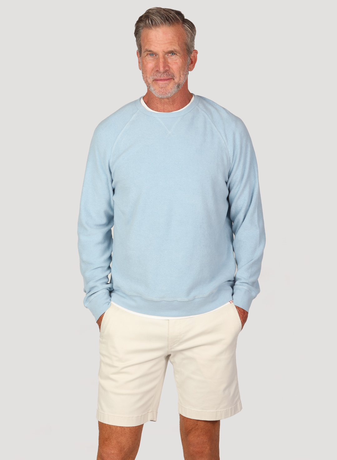 FRESHWATER FLEECE CREW-STRATUS - Kingfisher Road - Online Boutique