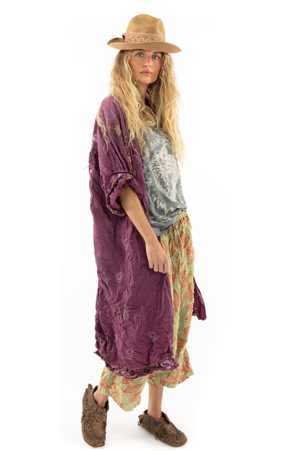 EMBROIDERED BELINAY KIMONO - Kingfisher Road - Online Boutique