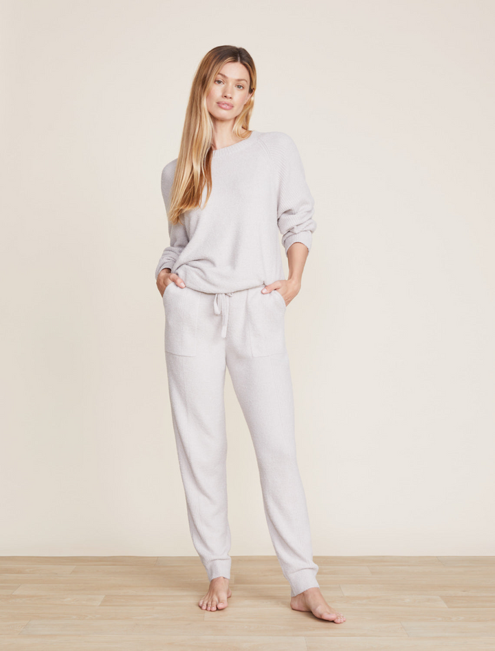 CCL RIB BLOCKED PANT-SILVER