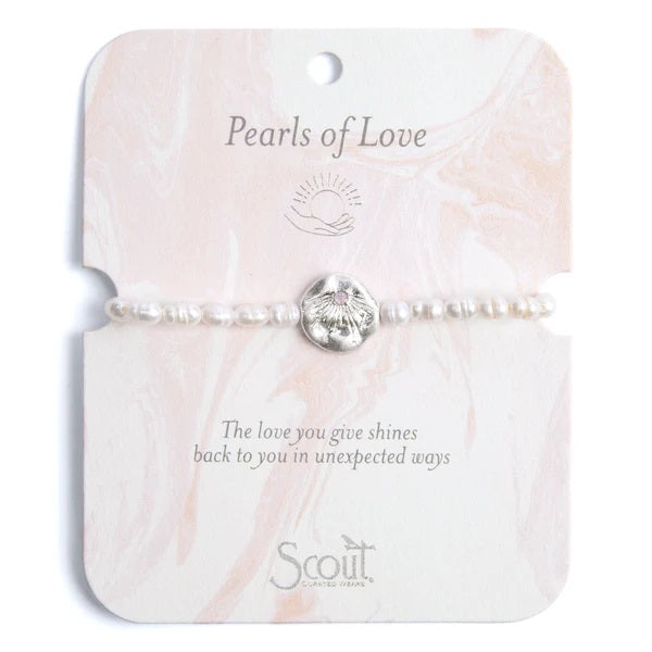 PEARL AFFIRMATION BRACELET-SILVER