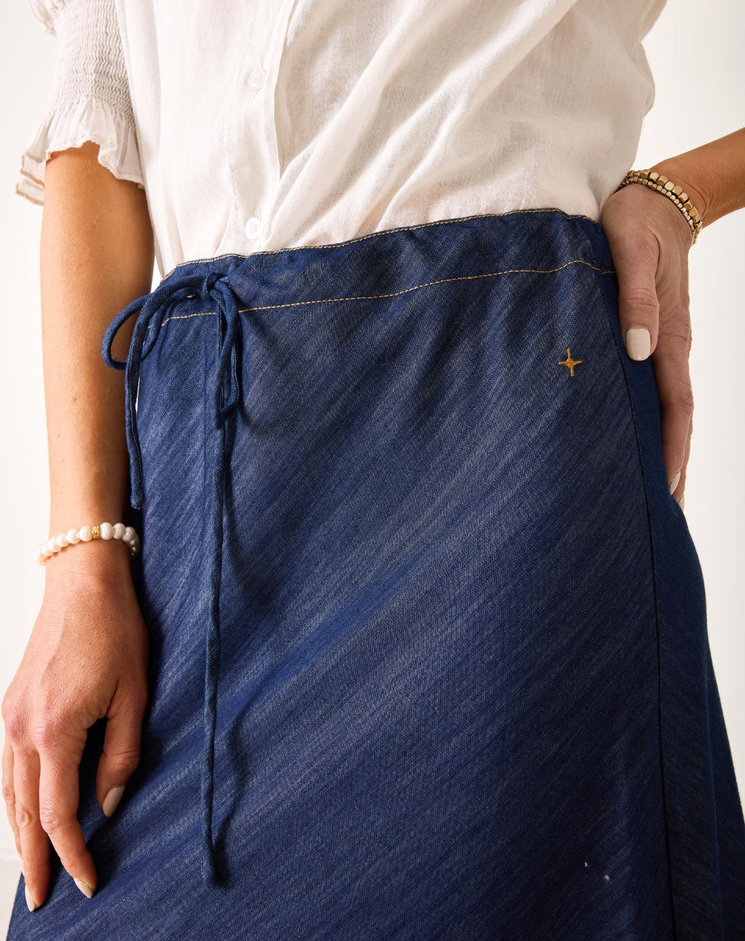 AIX MAXI SKIRT-NIGHT RAIN - Kingfisher Road - Online Boutique