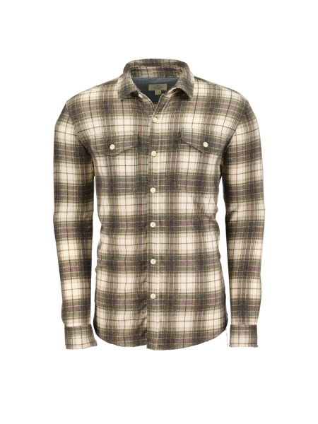 WOODSTOCK PLAID LS SHIRT-OLIVE/NATURAL - Kingfisher Road - Online Boutique