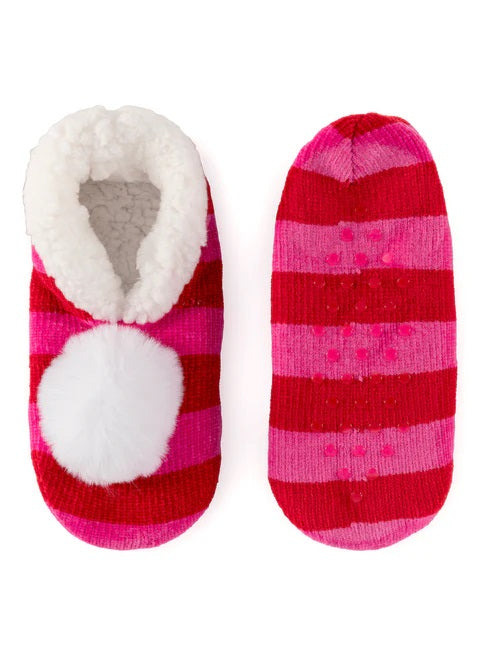 ARYA STRIPE SLIPPERS-PINK