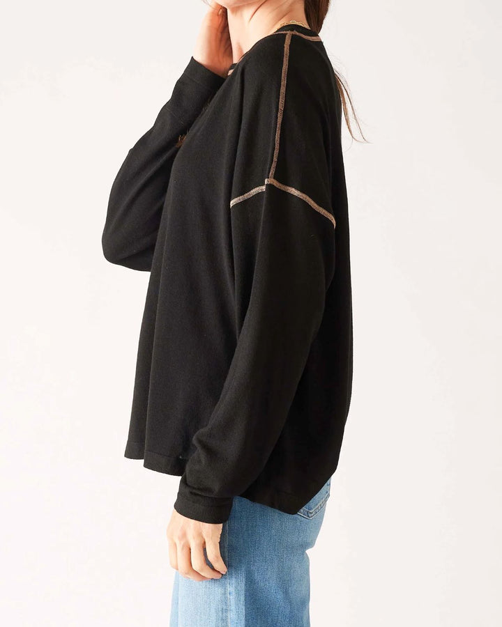 DEL MAR SWEATER-TRUE BLACK