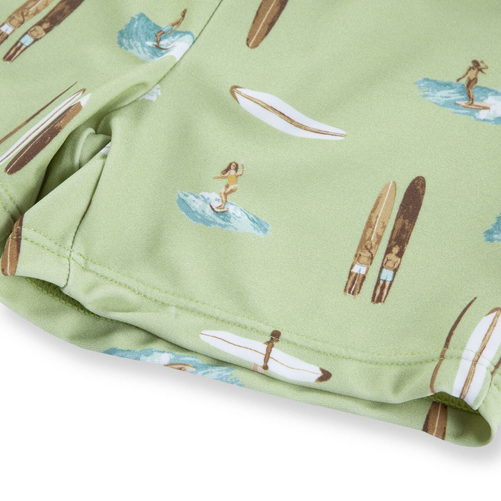 SUMMER SURF ZIPPER TOP AND SWIM TRUNKS - Kingfisher Road - Online Boutique