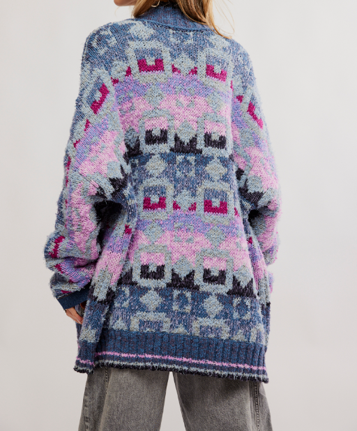 BLUEBELL CARDI-MOONROCK BLUE COMBO - Kingfisher Road - Online Boutique