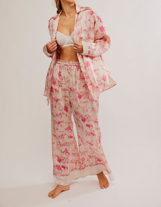 DREAMY DAYS PAJAMA SET-TEA COMBO - Kingfisher Road - Online Boutique