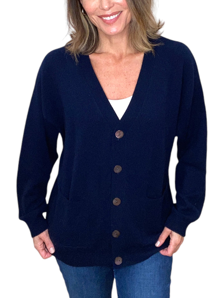 CANGGU OVERSIZED CARDI-NAVY