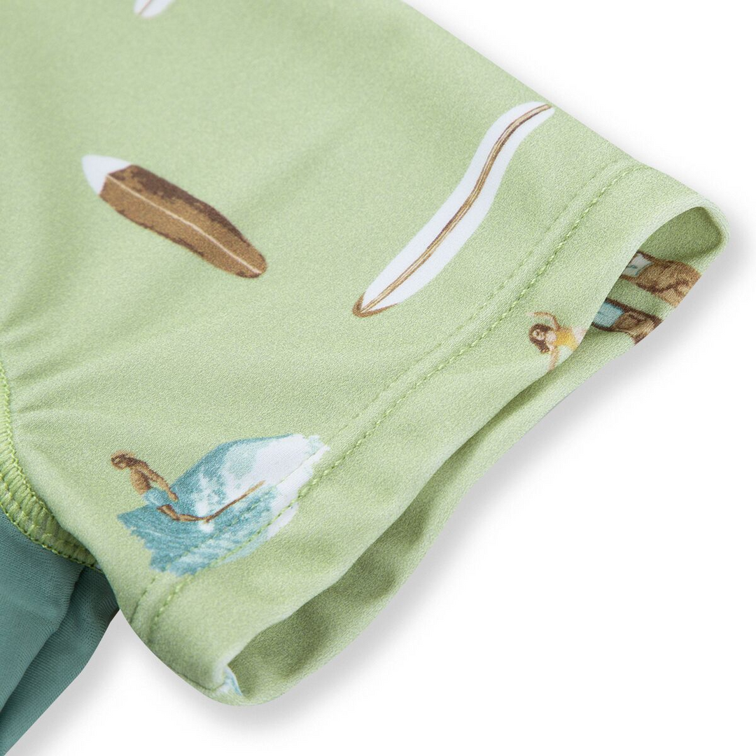 SUMMER SURF ZIPPER TOP AND SWIM TRUNKS - Kingfisher Road - Online Boutique