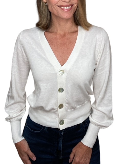 CSC JES ELEGANT CARDIGAN-WHITE - Kingfisher Road - Online Boutique