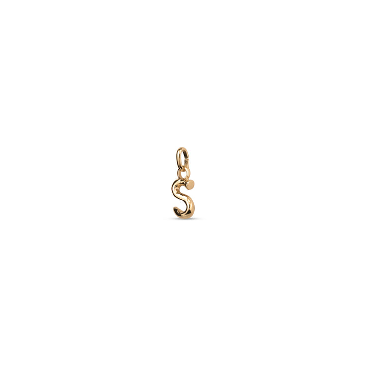 TINY "S" INITIAL CHARM-GOLD - Kingfisher Road - Online Boutique