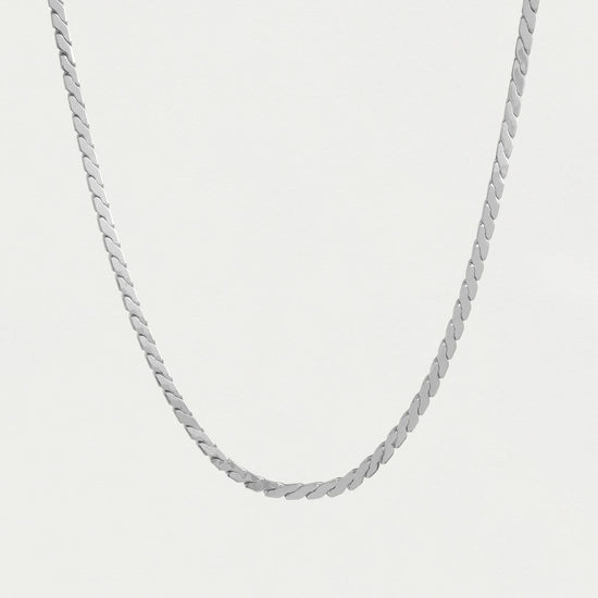 OSLO CHAIN NECKLACE-SILVER - Kingfisher Road - Online Boutique