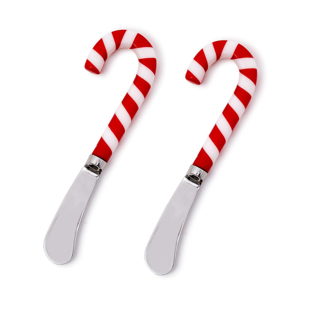 PEPPERMINT TWIST SET OF 2 CANDY CANE SPREADERS