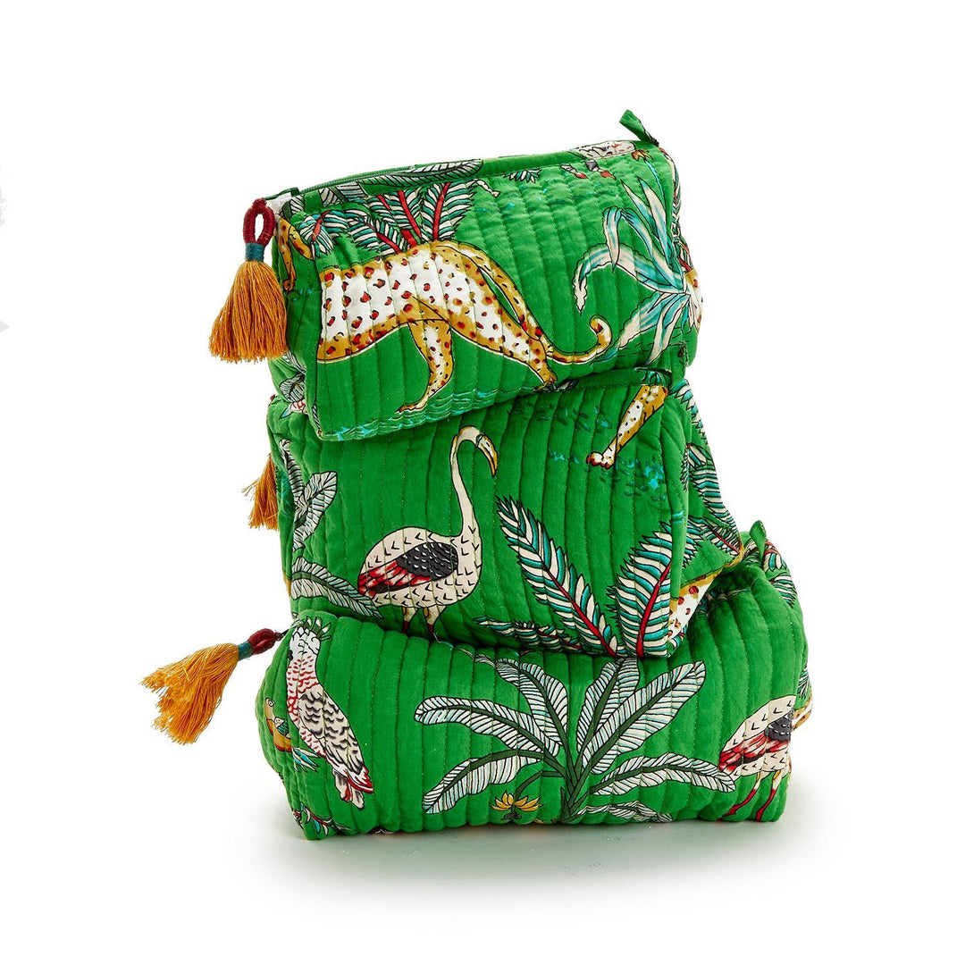 LARGE HAPPY TROPICAL ISLAND POUCH - Kingfisher Road - Online Boutique
