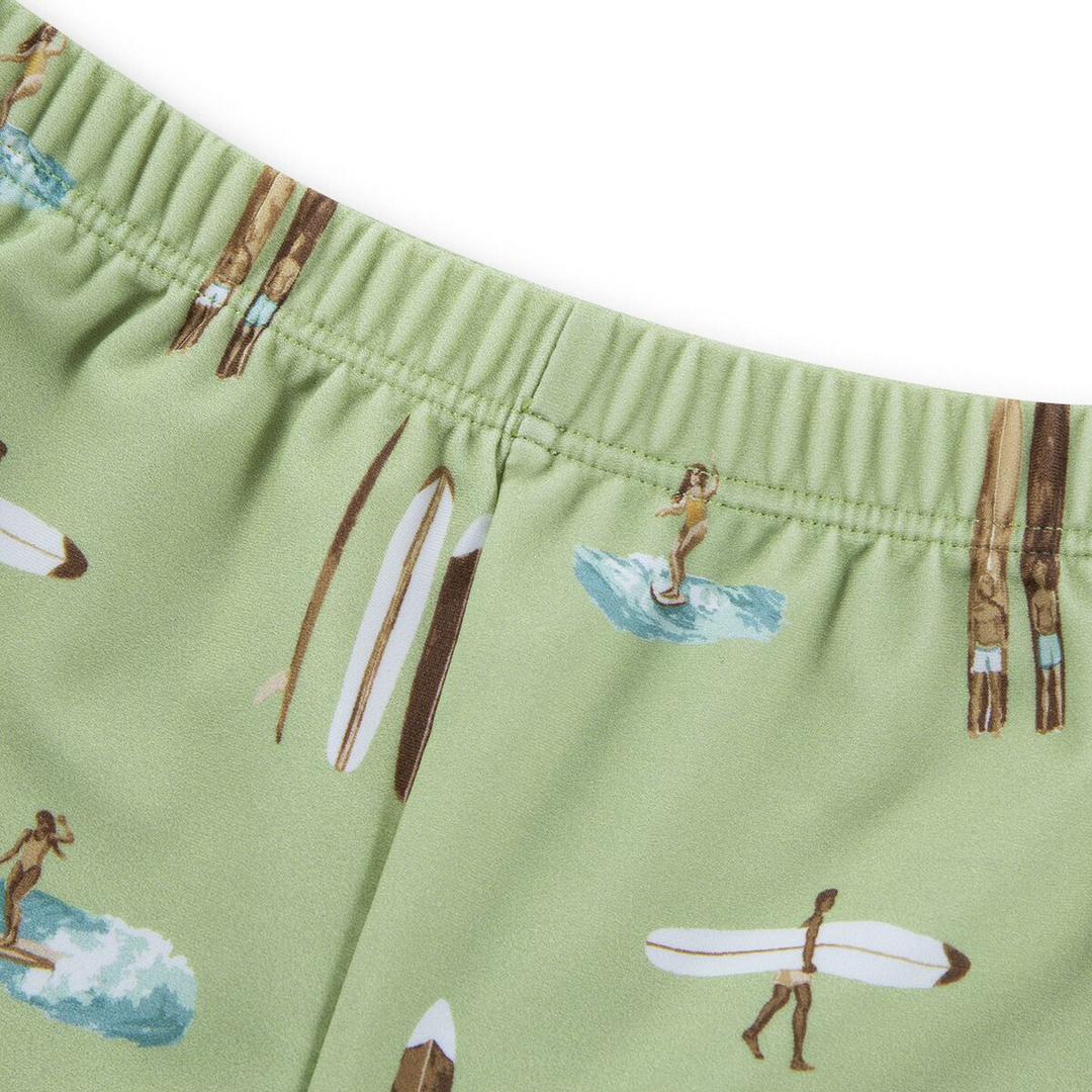 SUMMER SURF ZIPPER TOP AND SWIM TRUNKS - Kingfisher Road - Online Boutique