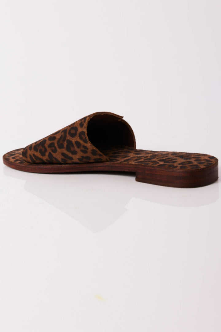 VERONA SLIDE SANDAL-CHESTNUT LEOPARD - Kingfisher Road - Online Boutique
