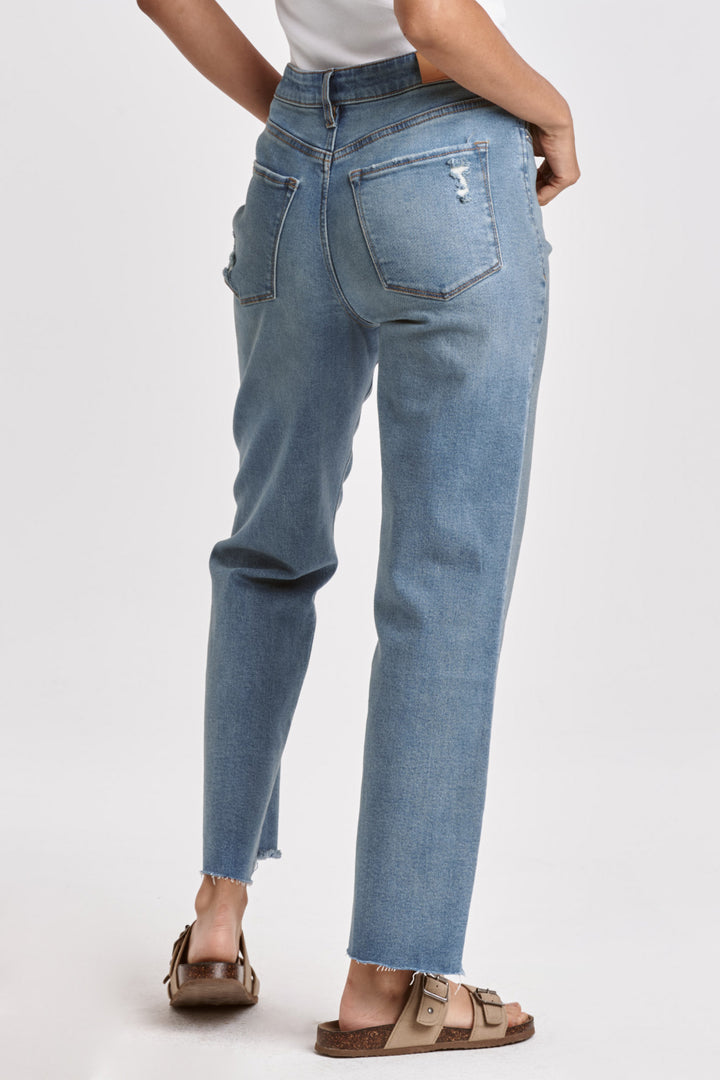 JODI MID RISE CLEAN HEM DENIM-FOLLY BEACH - Kingfisher Road - Online Boutique