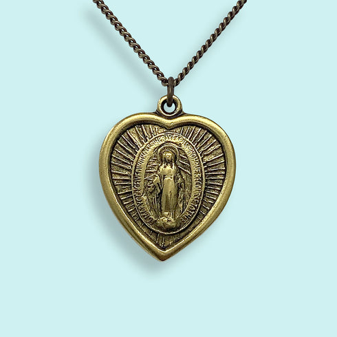 VIRGIN OF GUADALUPE NECKLACE-GOLD