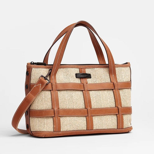 ADDIE MEDIUM - SADDLE RAFFIA/ BRONZE - Kingfisher Road - Online Boutique