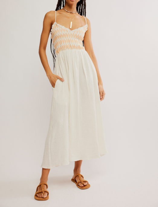 SWEET NOTHINGS MIDI-SOLID MARSHMELLOW - Kingfisher Road - Online Boutique