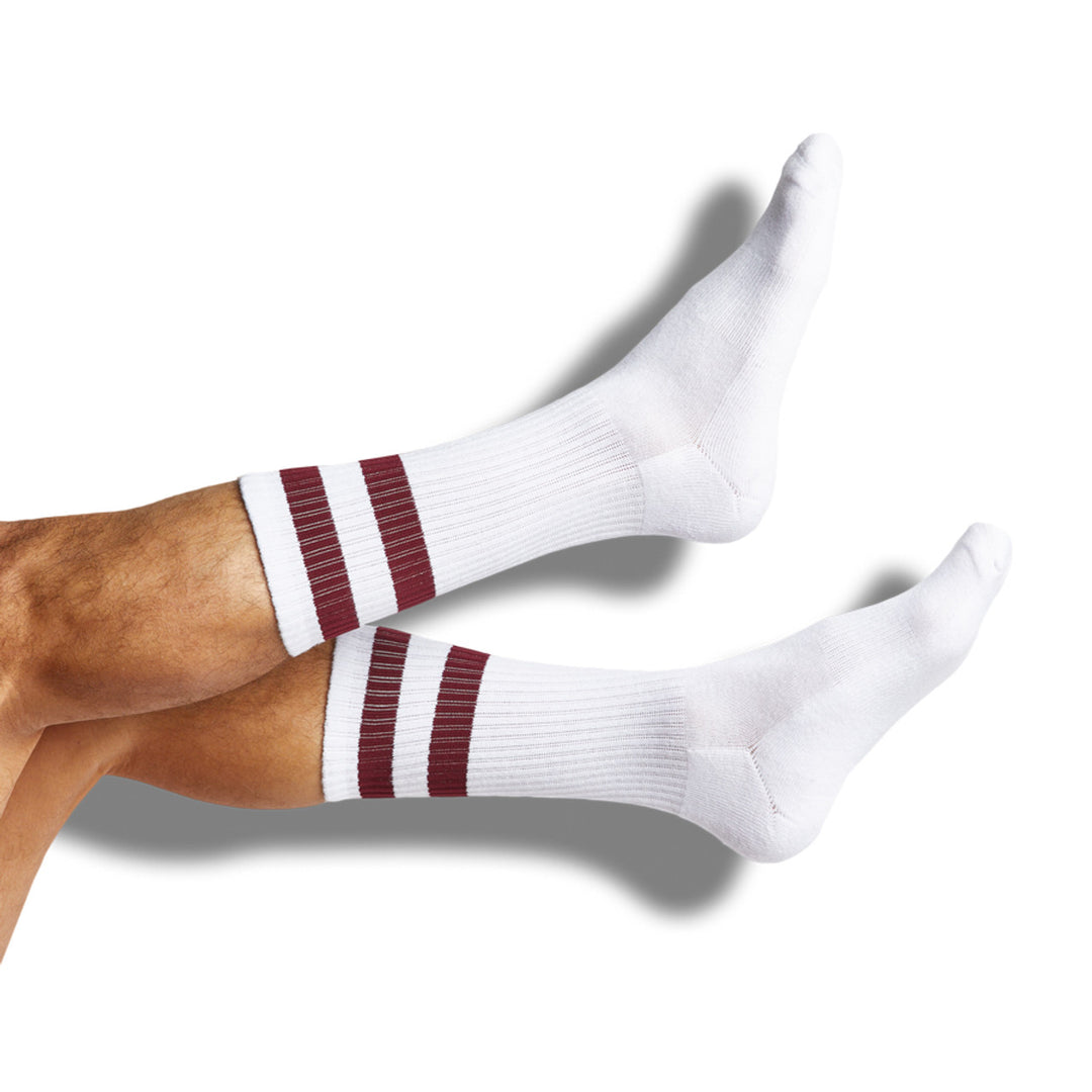 MAROON RETRO CASUAL SOCKS - Kingfisher Road - Online Boutique