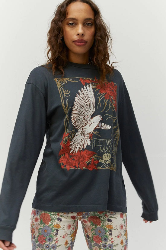 FLEETWOOD MAC OVERSIZED L/S CREW - Kingfisher Road - Online Boutique
