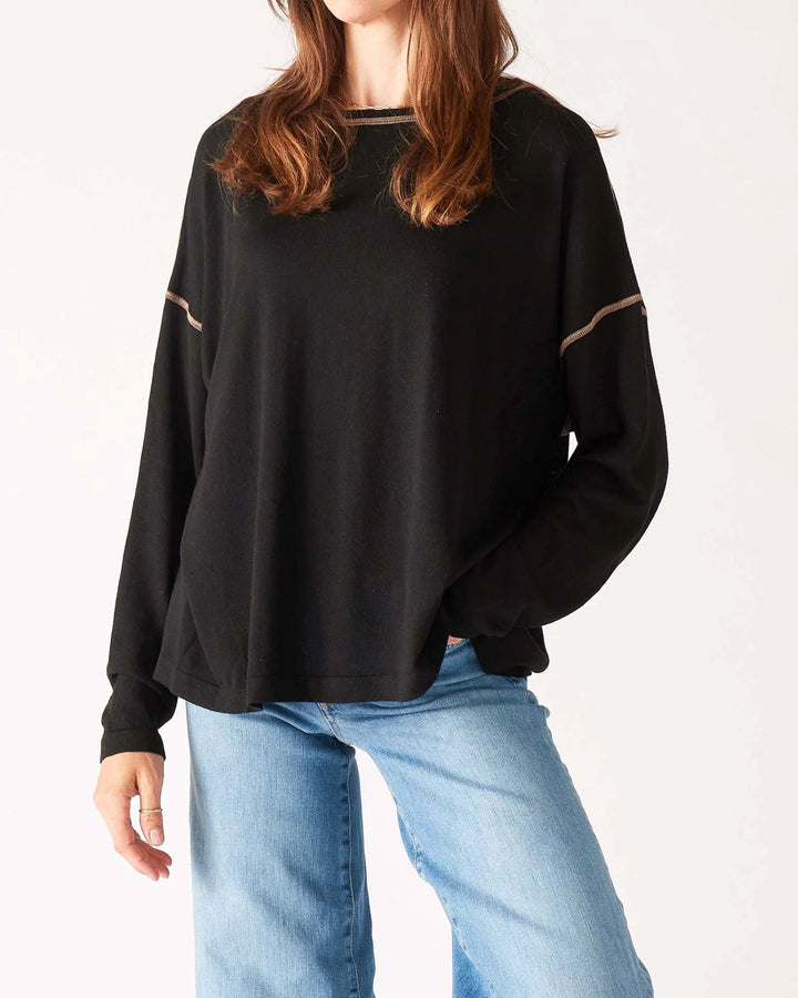 DEL MAR SWEATER-TRUE BLACK