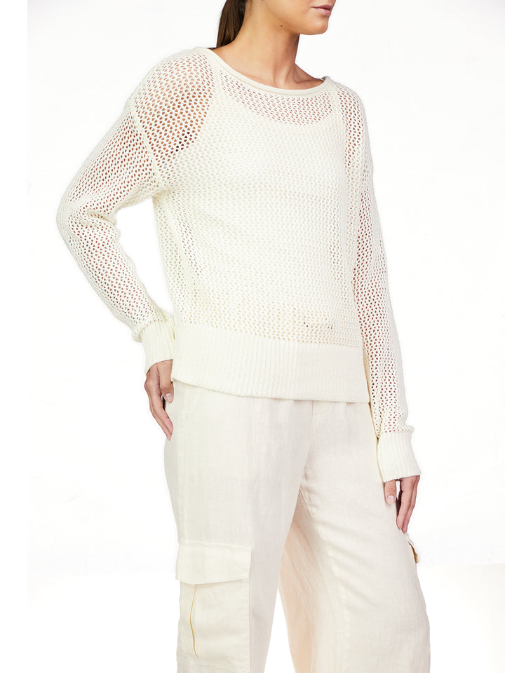 OPEN KNIT SWEATER-BIRCH - Kingfisher Road - Online Boutique