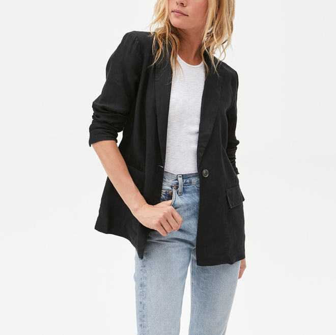 LOTTIE BLAZER - BLACK - Kingfisher Road - Online Boutique