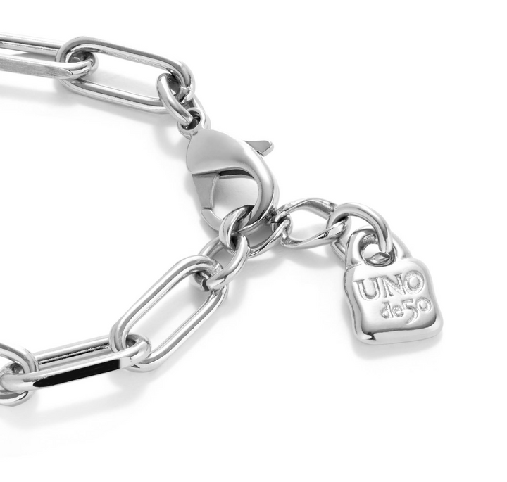 LARGE PAPERCLIP BRACELET-SILVER