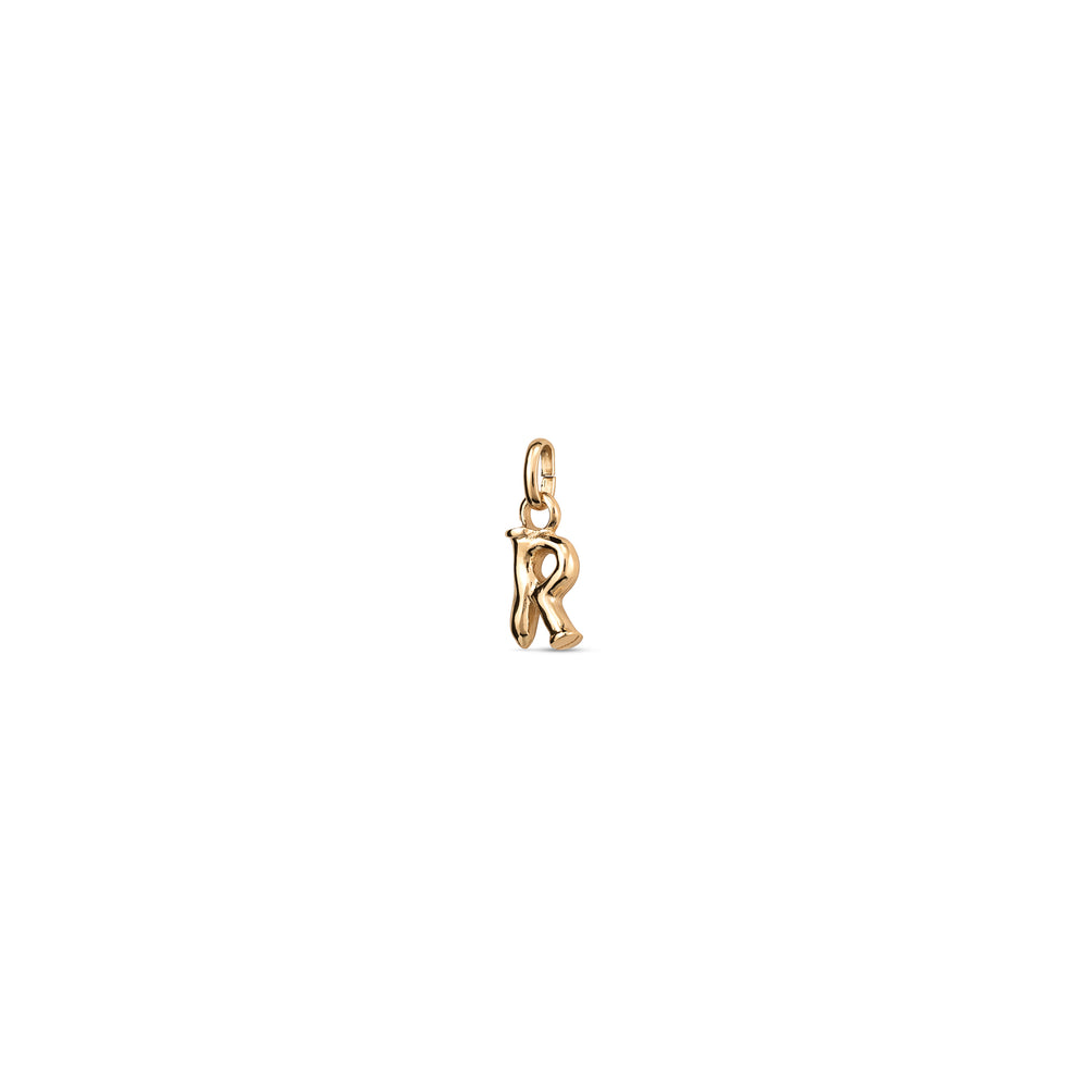 TINY "R" INITIAL CHARM-GOLD - Kingfisher Road - Online Boutique