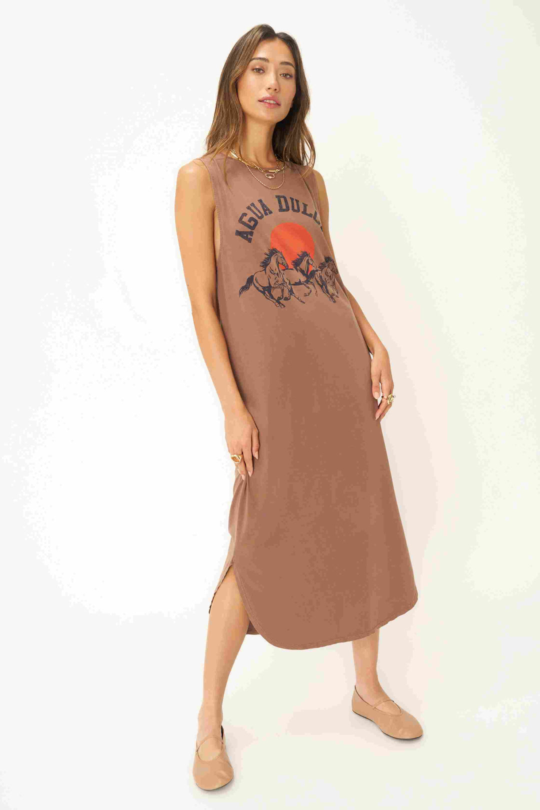 AGUA DULCE TANK DRESS-DW MAPLE - Kingfisher Road - Online Boutique