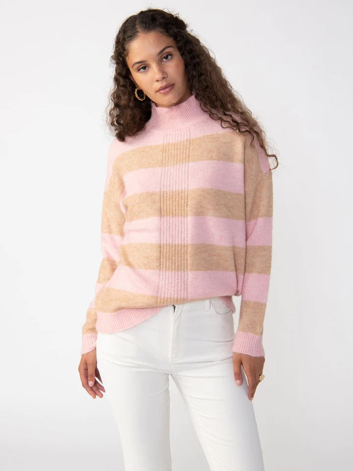 ROSEHIP OATS STRIPE UPSTATE SWEATER TUNIC - Kingfisher Road - Online Boutique