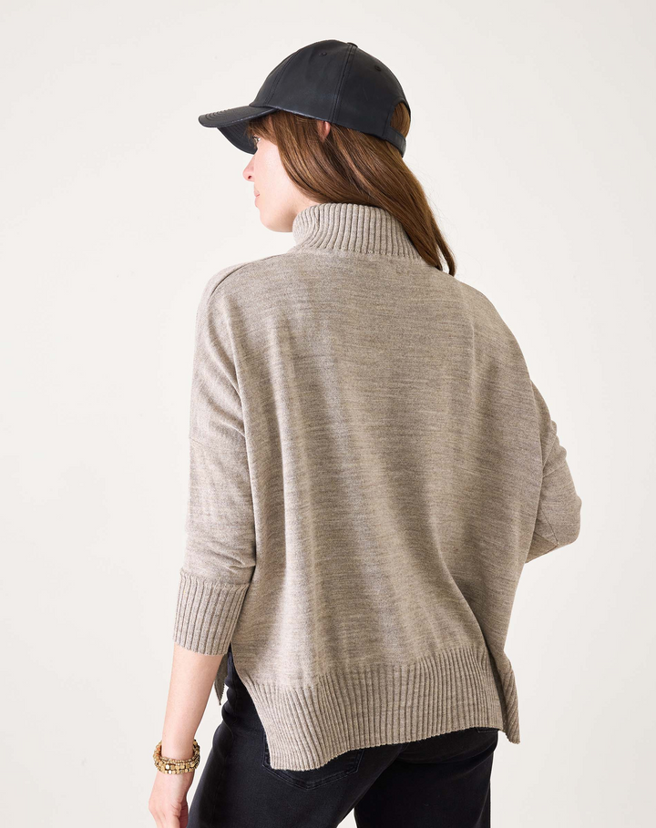 CATALINA TURTLENECK SWEATER-DRIFTWOOD - Kingfisher Road - Online Boutique