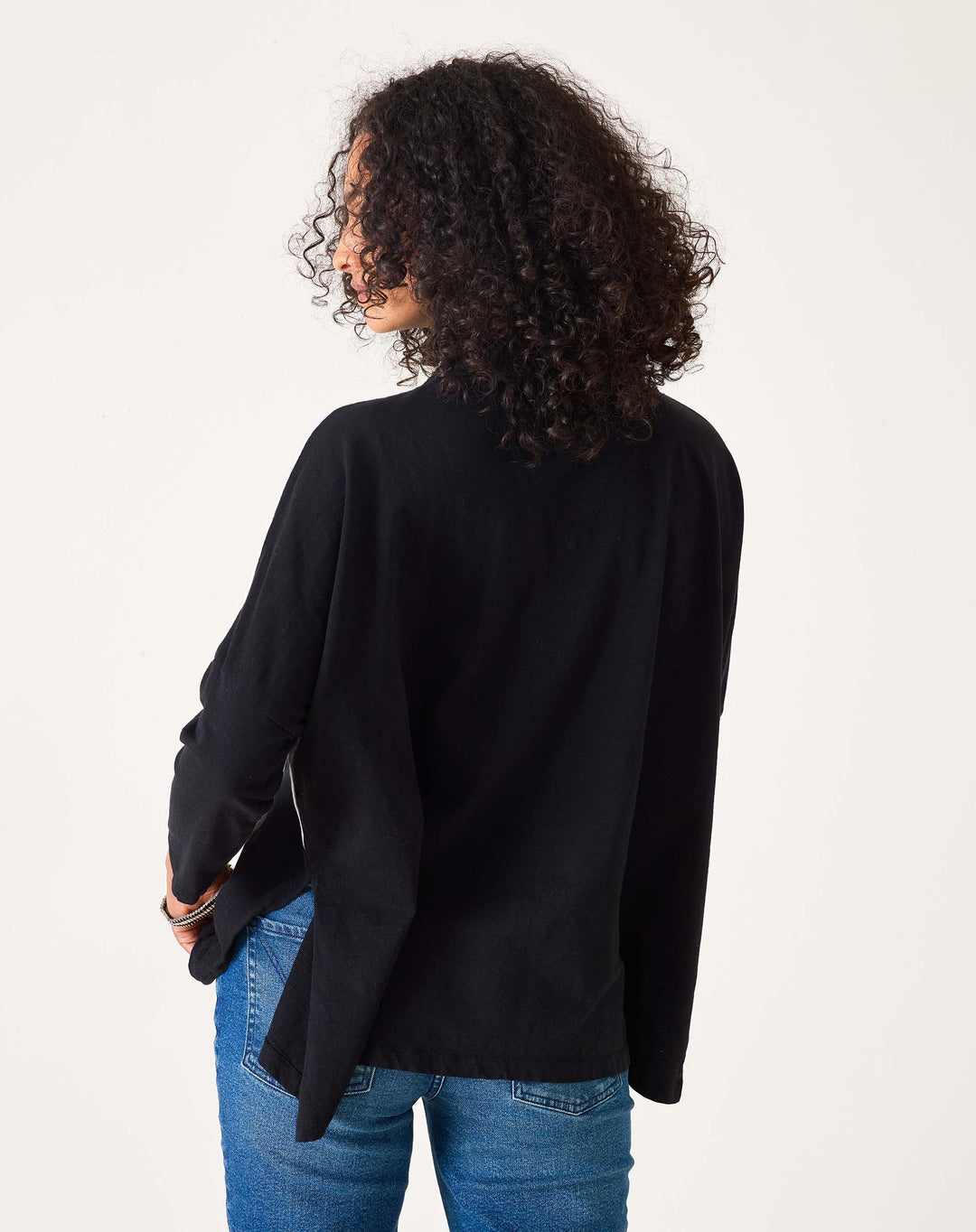 CATALINA TURTLENECK TEE-BLACK - Kingfisher Road - Online Boutique
