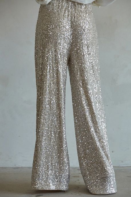 CITY OF STARS PANTS-GOLD SILVER