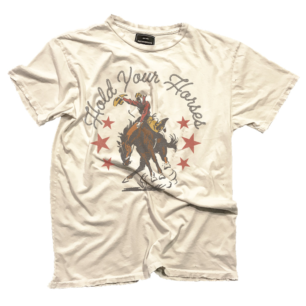 HOLD YOUR HORSES - ANTIQUE WHITE