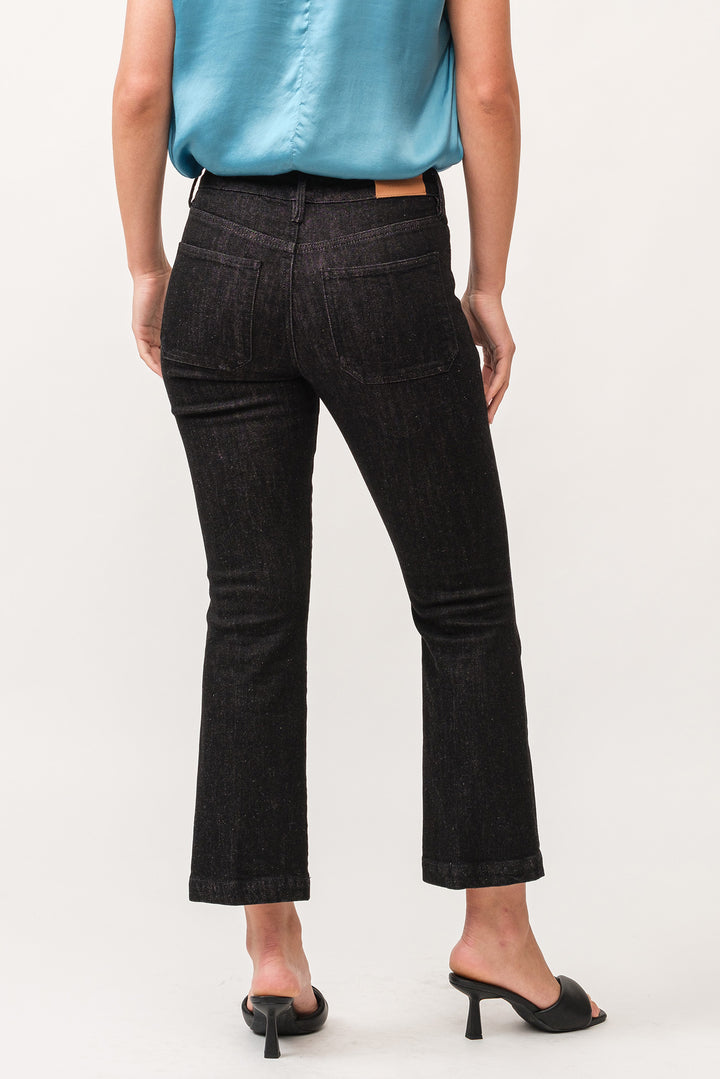 JEANNE CROPPED MID-RISE JEAN-TRUE BLACK