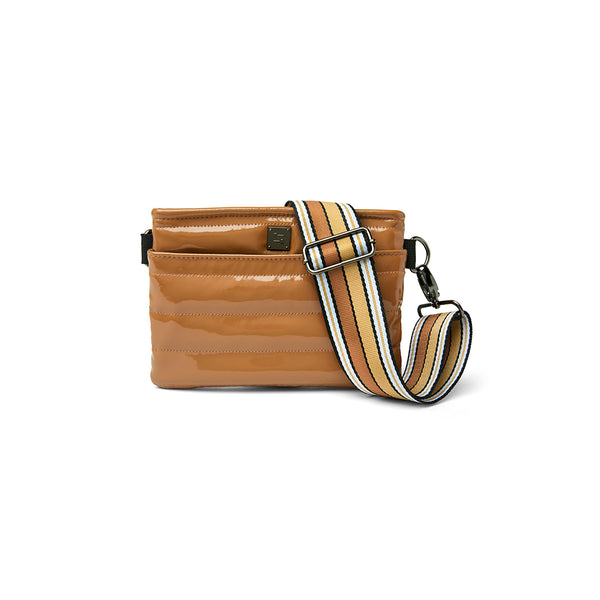 BUM BAG/CROSSBODY-DARK NUDE PATENT - Kingfisher Road - Online Boutique