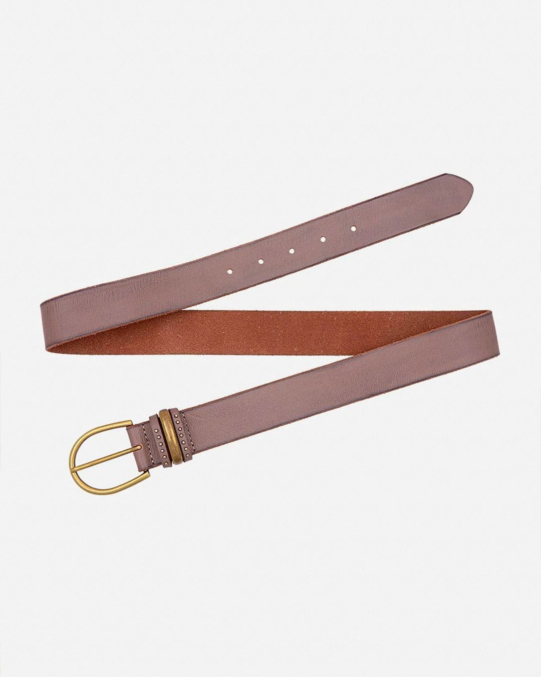 NORINE GOLD BUCKLE STUD BELT-MUD - Kingfisher Road - Online Boutique