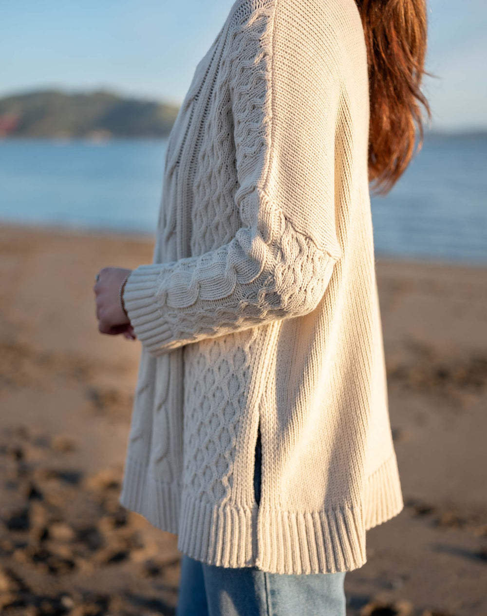 COTSWOLD CABLEKNIT SWEATER-SEA SALT - Kingfisher Road - Online Boutique