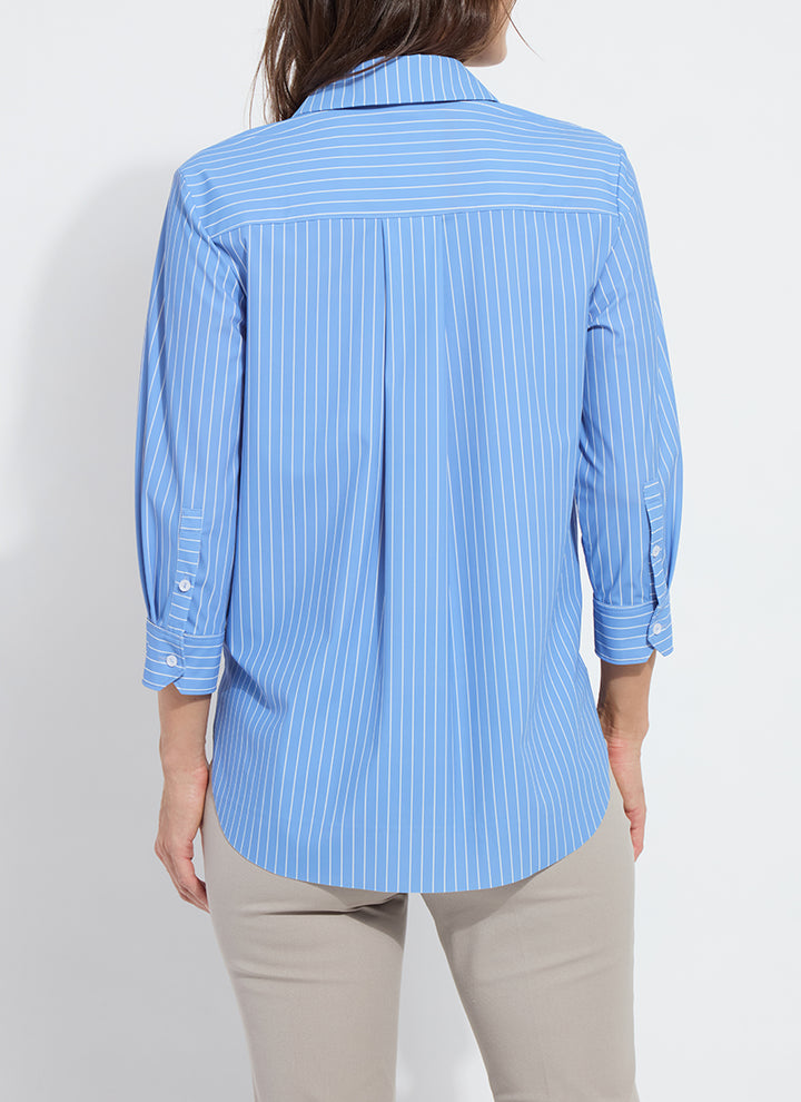 3/4 SLEEVE CROPPED SCHIFFER-FRESH & CHIC STRIPE - Kingfisher Road - Online Boutique