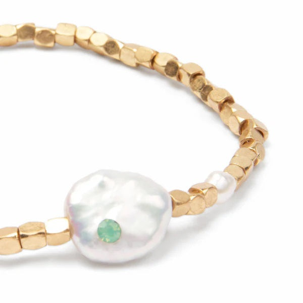 PEARL AFFIRMATION BRACELET-GOLD