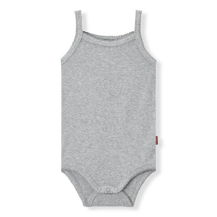 GREY TRI-BLEND STRETCH SLEEVELESS ONESIE - Kingfisher Road - Online Boutique
