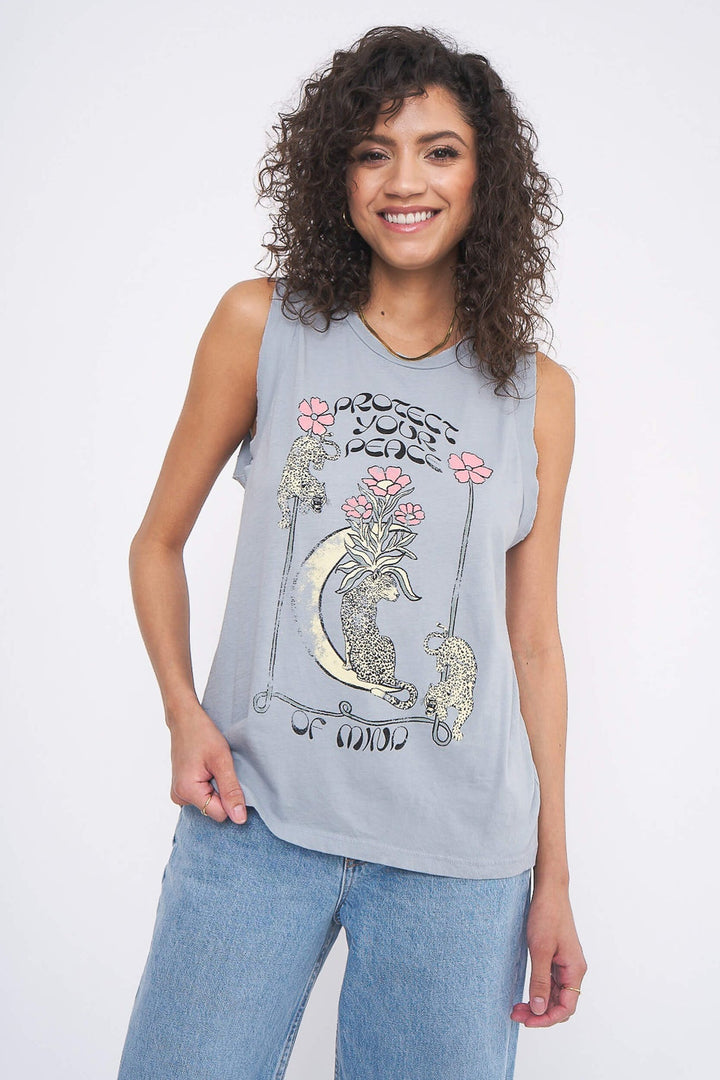 WATER'S EDGE PROTECT YOUR PEACE TEE - Kingfisher Road - Online Boutique
