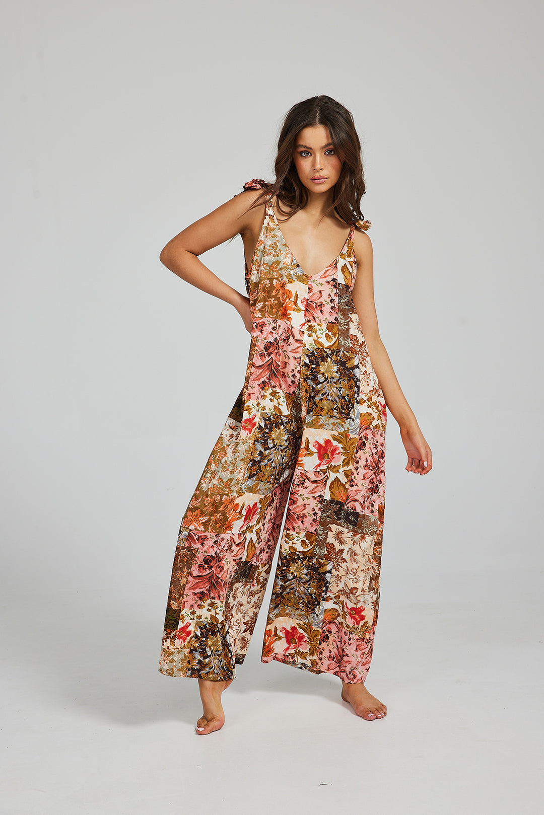 TEMPLE JUMPSUIT-ENCHANTED PATCHWORK - Kingfisher Road - Online Boutique