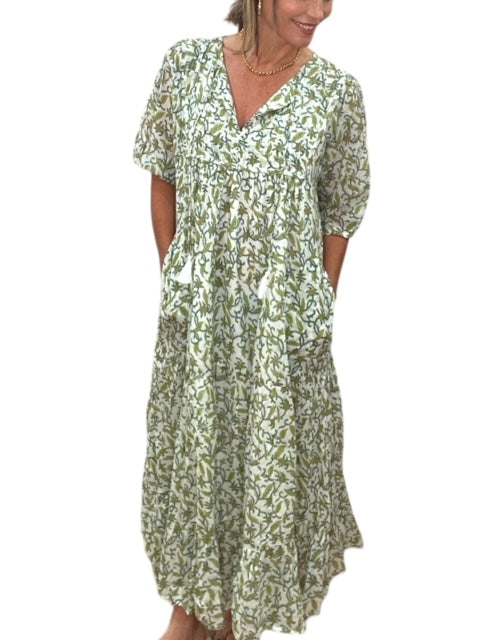 VIDA MAXI DRESS-GREEN - Kingfisher Road - Online Boutique