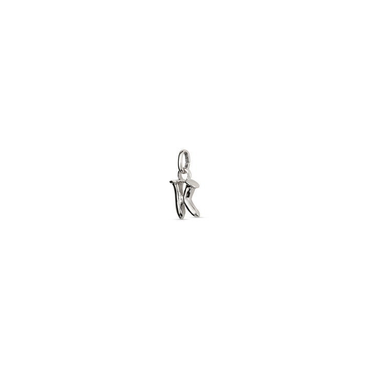 TINY "K" INITIAL CHARM-SILVER - Kingfisher Road - Online Boutique