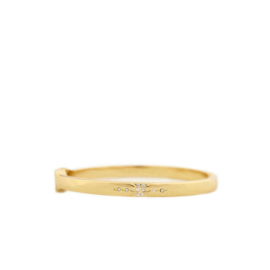 PAVE STARBRUST BANGLE-GOLD - Kingfisher Road - Online Boutique